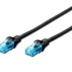 Digitus U/UTP Cat.5e (Gigabit) Καλώδιο Δικτύου Ethernet 0.25m Μαύρο DK-1512-0025/BL