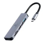 Cablexpert USB-C Docking Station με HDMI 4K Γκρι (A-CM-COMBO6-02)
