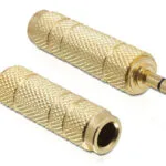 DeLock Μετατροπέας 3.5mm male σε 6.3mm female Χρυσό 1τμχ 65360