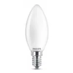 Philips Λάμπα LED 4.3W 97mm για Ντουί E14 και Σχήμα B35 Θερμό Λευκό 470lm 929001345355