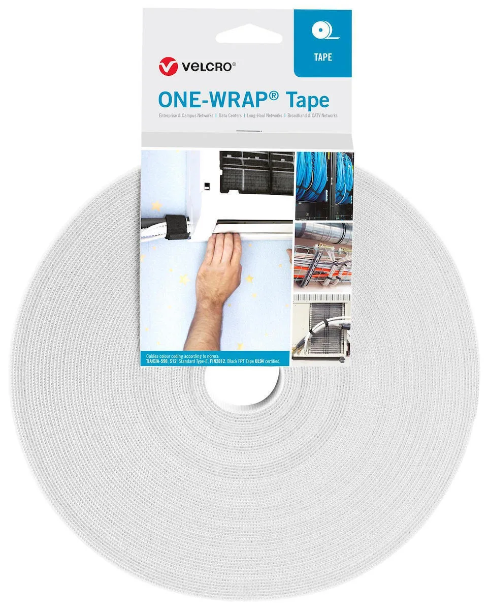 20230116125925_velcro_dematiko_kalodion_25000x10mm_leyko_1tmch.jpeg Velcro Δεματικό Καλωδίων Πλαστικό 25000mmx10mm σε Λευκό χρώμα (1τμχ) (VEL-OW64100) - Image 1