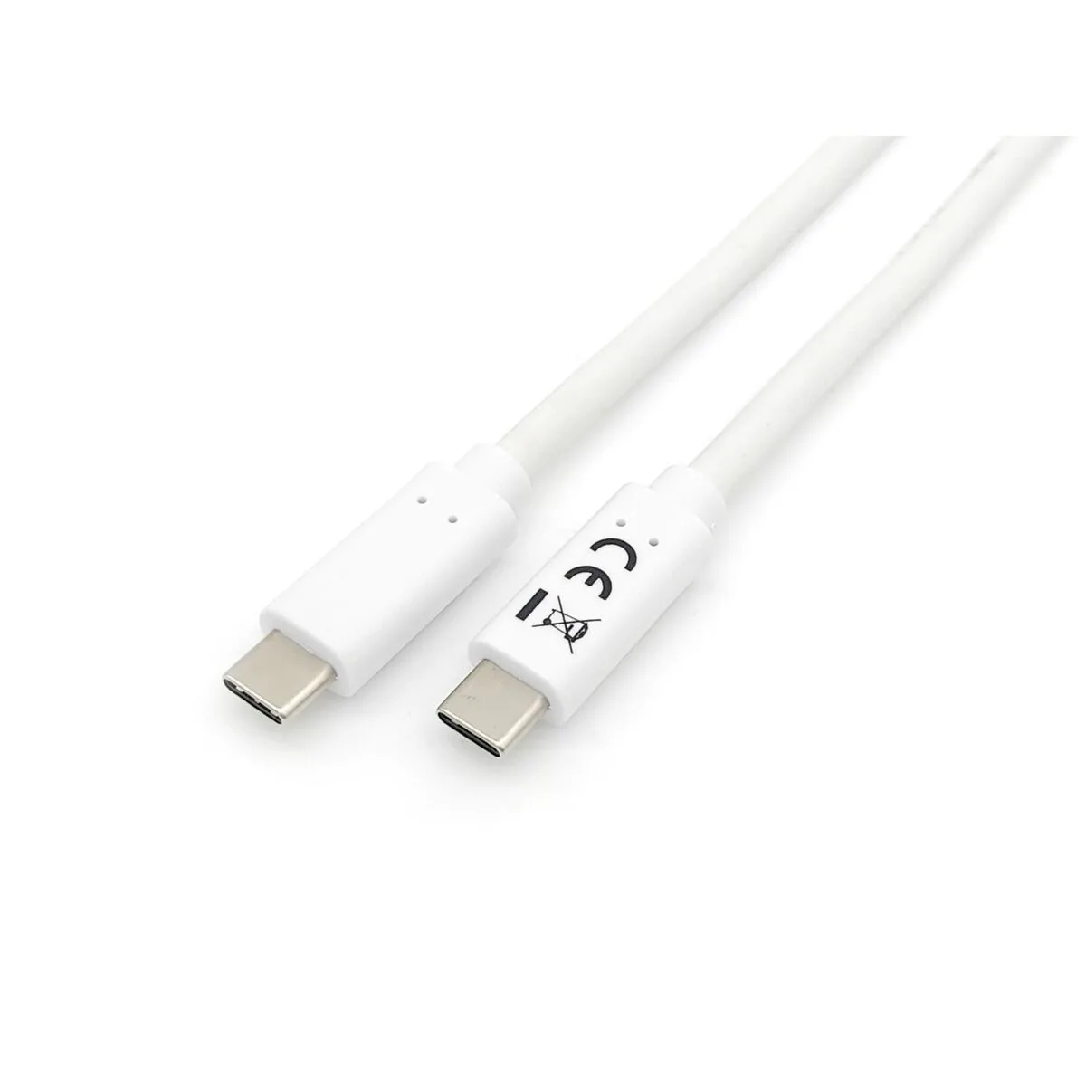 Equip USB 2.0 Cable USB-C male - USB-C 60W PD Λευκό 2m 128362 - Image 1