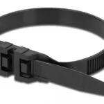 DeLock Δεματικά Καλωδίων Πλαστικά 250mmx9mm σε Μαύρο χρώμα (10τμχ) (18889)