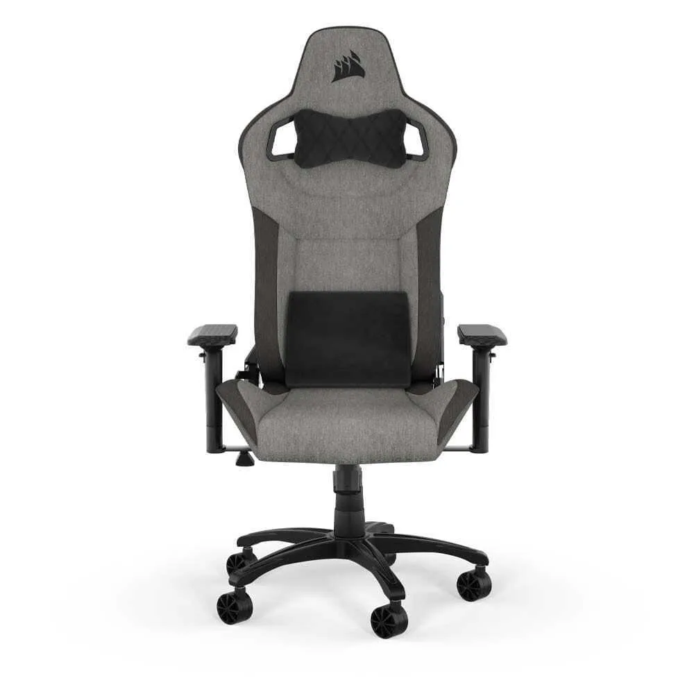 Corsair T3 Rush Fabric (2023) Υφασμάτινη Καρέκλα Gaming με Ρυθμιζόμενα Μπράτσα Γκρι/Ανθρακί - Image 1