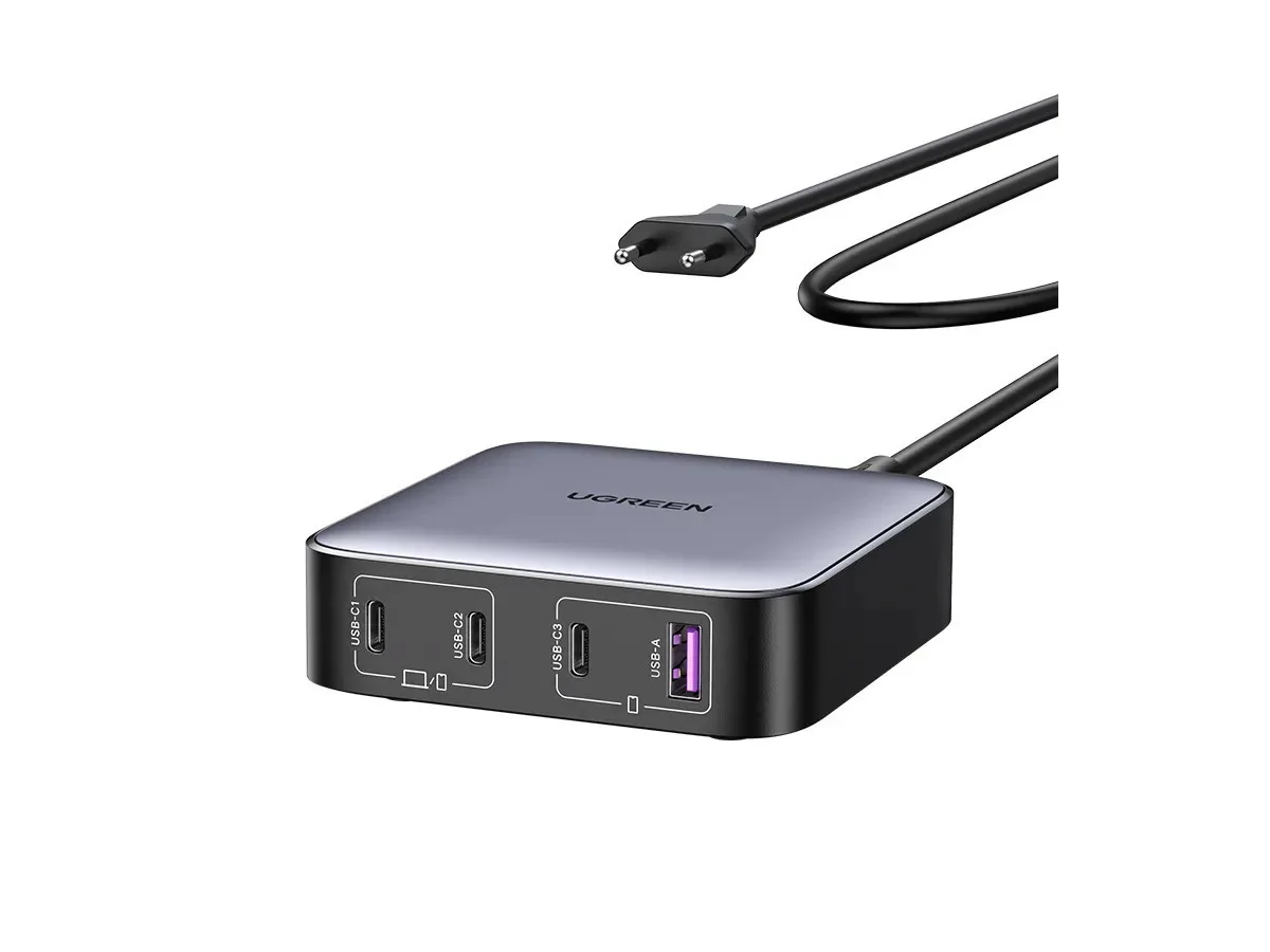 20230125130848_ugreen_vasi_fortisis_me_thyra_usb_a_kai_3_thyres_usb_c_100w_se_mayro_chroma_nexode.jpeg Ugreen Βάση Φόρτισης GaN με Θύρα USB-A και 3 Θύρες USB-C 100W Power Delivery / Quick Charge 4.0 σε Μαύρο χρώμα (Nexode CD328) - Image 1