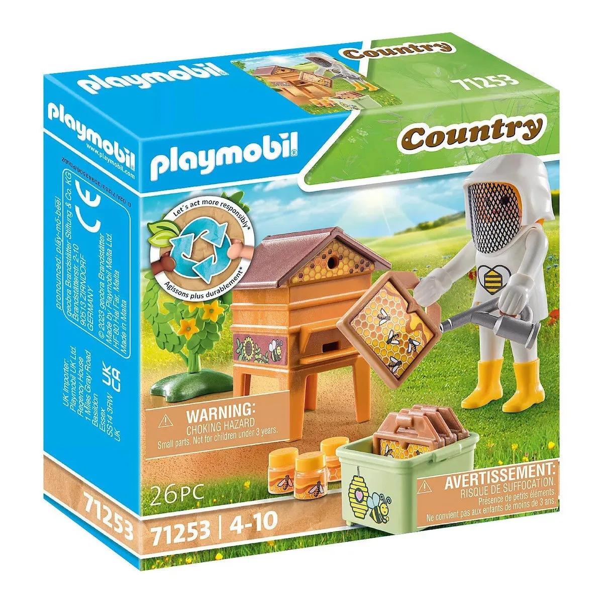 20230127161111_playmobil_country_melissokomos_me_kirithres_gia_4_10_eton_71253.jpeg Playmobil Country Μελισσοκόμος με Κηρήθρες για 4-10 ετών 71253 - Image 1