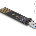 DeLock 64197 Μετατροπέας Combo για M.2 NVMe PCIe - USB 3.2 Μαύρο