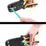 DeLock Πρέσα Ακροδεκτών Δικτύου RJ12, RJ11, RJ45 με Απογυμνωτή (Μήκος 200mm) 90523