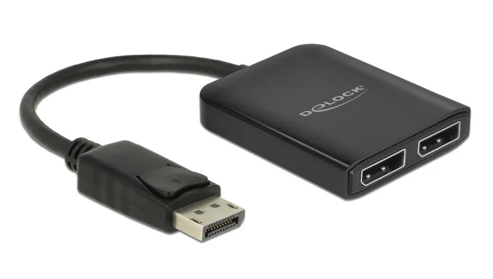 DeLock Μετατροπέας DisplayPort male σε DisplayPort 2x female 1τμχ 87768 - Image 1