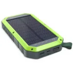 RealPower PB-10000 Solar Ηλιακό Power Bank 10000mAh με Θύρα USB-A και Θύρα USB-C Μαύρο