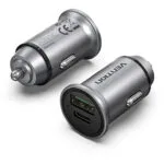 Vention Φορτιστής Αυτοκινήτου 18W με Θύρες: 1xUSB 1xType-C Γκρι FFBH0