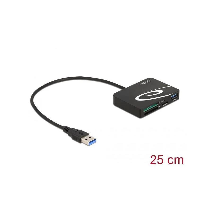 DeLock Card Reader USB 3.0 για SD/microSD/XQD (91756) - Image 1