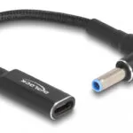 DeLock Καλώδιο USB-C female HP 4.5x 3.0mm 0.15m (60031)