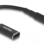 DeLock Καλώδιο USB-C female 5.5x2.1mm 0.15m 60039 1τμχ