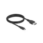 DeLock USB 2.0 Cable USB-C male - DisplayPort Μαύρο 1.5m 86040
