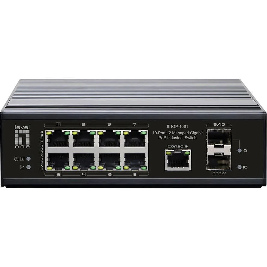 20230331132230_level_one_igp_1061_managed_l2_poe_switch_me_8_thyres_ethernet_kai_2_sfp_thyres.jpeg Level One IGP-1061 Managed L2 PoE++ Switch με 8 Θύρες Ethernet και 2 SFP Θύρες - Image 1