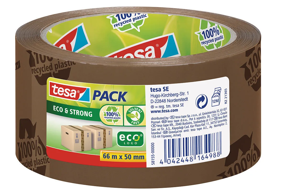 20230404140254_tesa_tainia_syskeyasias_eco_strong_58155_chamilou_thoryvou_50mm_x_66m_se_kafe_chroma.jpeg Tesa Ταινία Συσκευασίας Eco & Strong 58155 Χαμηλού Θορύβου 50mm x 66m σε Καφέ Χρώμα - Image 1
