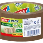 Tesa Ταινία Συσκευασίας Eco & Strong 58154 Χαμηλού Θορύβου 50mm x 66m σε Καφέ Χρώμα