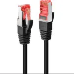 Lindy S/FTP Cat.6 (Gigabit) Καλώδιο Δικτύου Ethernet 1m Μαύρο 47777
