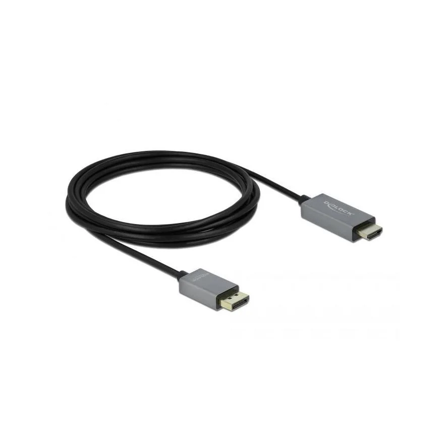 DeLock Cable DisplayPort male - HDMI male 3m Μαύρο (85930) - Image 1