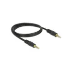 DeLock Καλώδιο Ήχου TRRS 3.5mm male - 3.5mm male Μαύρο 1m 83435