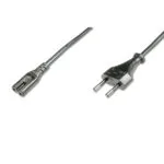 Digitus Euro - IEC C7 Cable 1.8m Μαύρο AK-440104-018-S