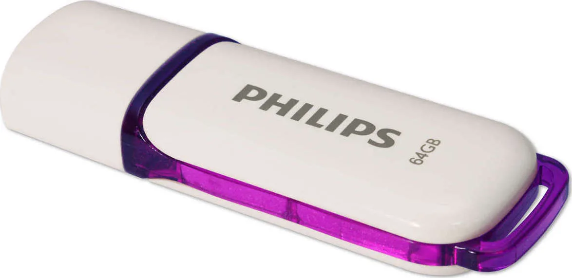 Philips Snow Edition 64GB USB 2.0 Stick Μωβ - Image 1