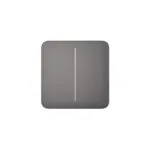 Ajax Systems Solo Button 2-Gang Μετώπη Διακόπτη Φωτισμού σε Γκρι Χρώμα BUT.079