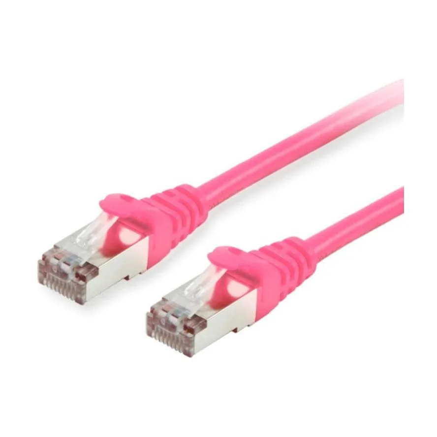 20230424105354_equip_s_ftp_cat_6_kalodio_diktyou_ethernet_1m_roz_605580.jpeg Equip S/FTP Cat.6 (Gigabit) Καλώδιο Δικτύου Ethernet 1m Ροζ 605580 - Image 1
