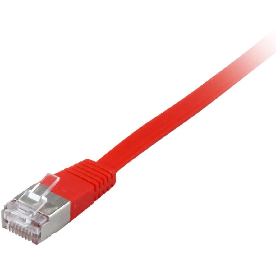 Equip Flat U/FTP (STP) Cat.6a (Gigabit) Καλώδιο Δικτύου Ethernet 10m Κόκκινο 607626 - Image 1