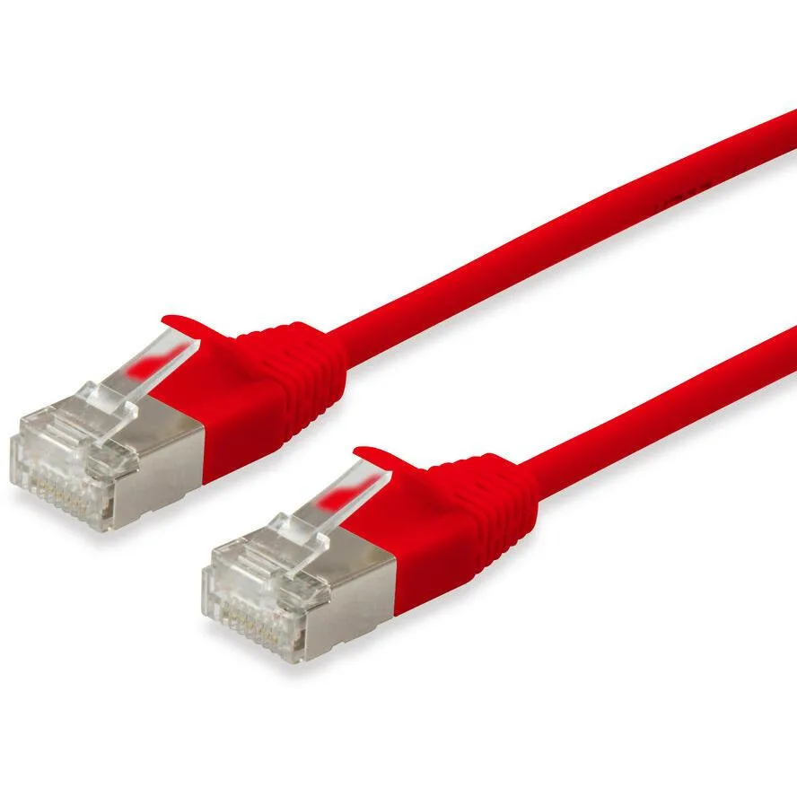Equip F/FTP Cat.6a (Gigabit) Καλώδιο Δικτύου Ethernet 3m Κόκκινο 606146 - Image 1