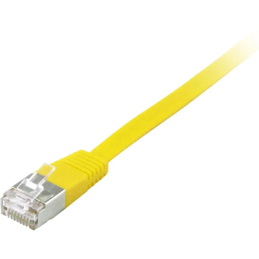 Equip Flat U/FTP (STP) Cat.6a (Gigabit) Καλώδιο Δικτύου Ethernet 1m Κίτρινο 607660 - Image 1