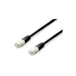 Equip S/FTP Cat.6a (Gigabit) Καλώδιο Δικτύου Ethernet 0.25m Μαύρο 645693