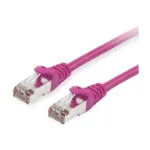 Equip S/FTP Cat.6 (Gigabit) Καλώδιο Δικτύου Ethernet 1m Μωβ 605555