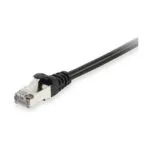 Equip S/FTP Cat.6 (Gigabit) Καλώδιο Δικτύου Ethernet 1m Μαύρο 635590