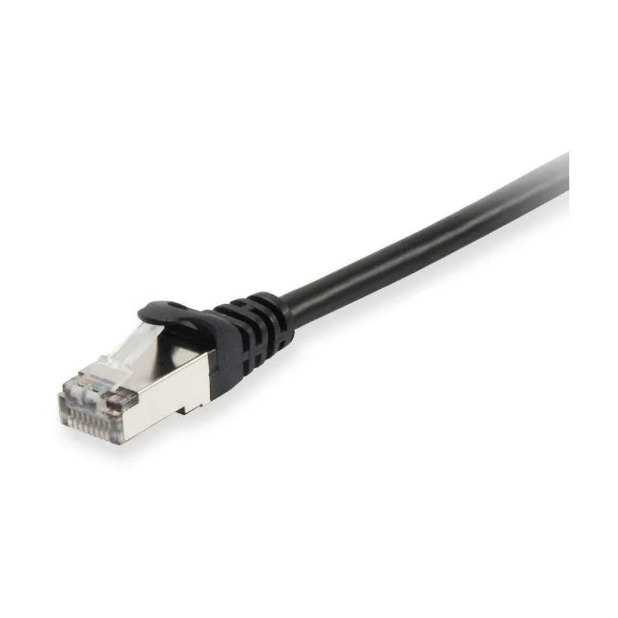 Equip S/FTP Cat.6 (Gigabit) Καλώδιο Δικτύου Ethernet 1m Μαύρο 635590 - Image 1