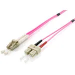 Equip Καλώδιο Οπτικής Ίνας LC-ST 2m Ροζ 255542