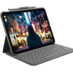 Logitech Flip Cover με Πληκτρολόγιο στα Αγγλικά US Oxford Grey (iPad 2022 10.9'')