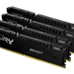 Kingston Fury Beast DDR5 64GB RAM με 4x16GB Modules και Ταχύτητα 6000 για Desktop KF560C40BBK4-64