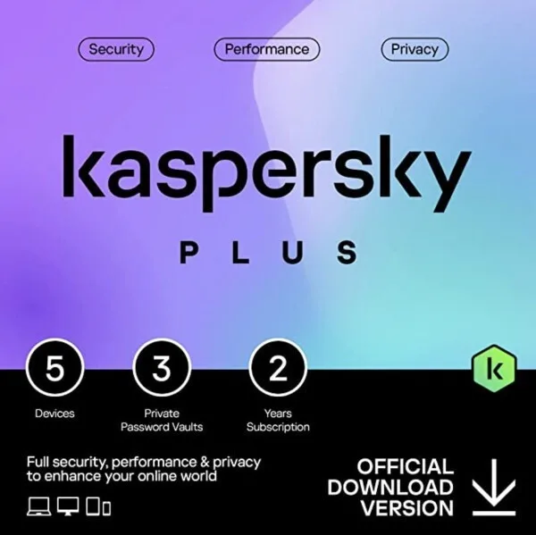 20230509101222_kaspersky_plus_gia_5_syskeyes_kai_2_eti_chrisis_ilektroniki_adeia.jpeg Kaspersky Plus για 5 Συσκευές και 2 Έτη Χρήσης (Ηλεκτρονική Άδεια) - Image 1