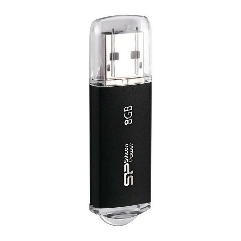 20230509102047_silicon_power_ultima_ii_i_8gb_usb_2_0_stick_mayro.jpeg Silicon Power Ultima II-I 8GB USB 2.0 Stick Μαύρο - Image 1