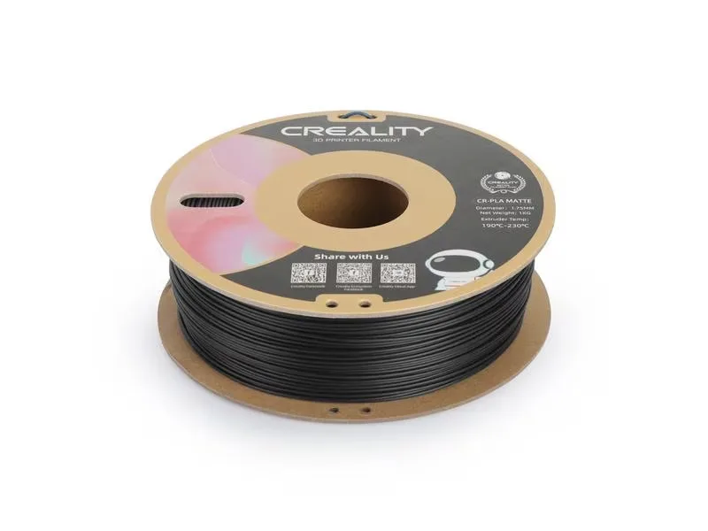 20230510090527_creality3d_cr_pla_3d_printer_filament_1_75mm_matte_black_1kg_3301010297.jpeg Creality3D CR PLA 3D Printer Filament 1.75mm Matte Black 1kg 3301010297 1τμχ (Spool) - Image 1