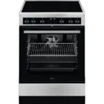 AEG CCB6693APM Κουζίνα 73lt με Κεραμικές Εστίες Π59.6εκ. Inox