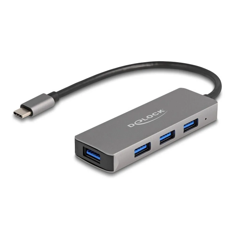 20230523103701_delock_usb_3_2_hub_4_thyron_me_syndesi_usb_c_gri_63173.jpeg DeLock Hub 4 Θυρών USB 3.2 με σύνδεση USB-C Γκρι 63173 - Image 1