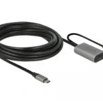 DeLock USB 3.1 Cable USB-C male - USB-C female Μαύρο 5m 85392