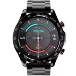 HiFuture FutureGo Pro Stainless Steel 46mm Αδιάβροχο Smartwatch με Παλμογράφο (Μαύρο)