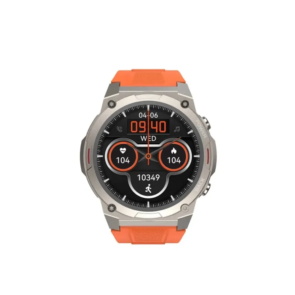 HiFuture FutureGo Mix 2 Stainless Steel Smartwatch με Παλμογράφο (Πορτοκαλί) - Image 1