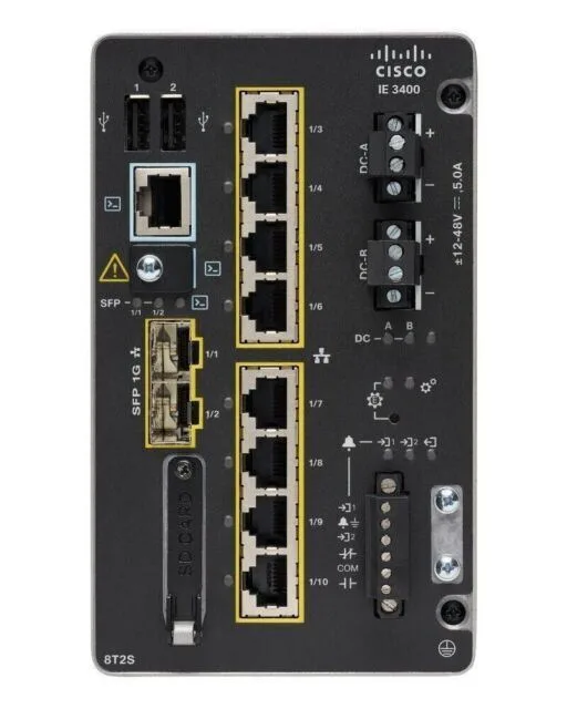 Cisco Catalyst IE-3400-8T2S-E Managed L2 Switch με 8 Θύρες Gigabit (1Gbps) Ethernet και 2 SFP Θύρες - Image 1