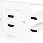 LogiLink Πρίζα HDMI με Πλαίσιο σε Λευκό χρώμα AH0015