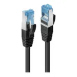 Lindy S/FTP Cat.6a (Gigabit) Καλώδιο Δικτύου Ethernet 3m Μαύρο 47180